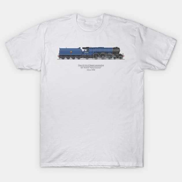 Flying Scotsman Circa 1950 T-Shirt by SteveHClark